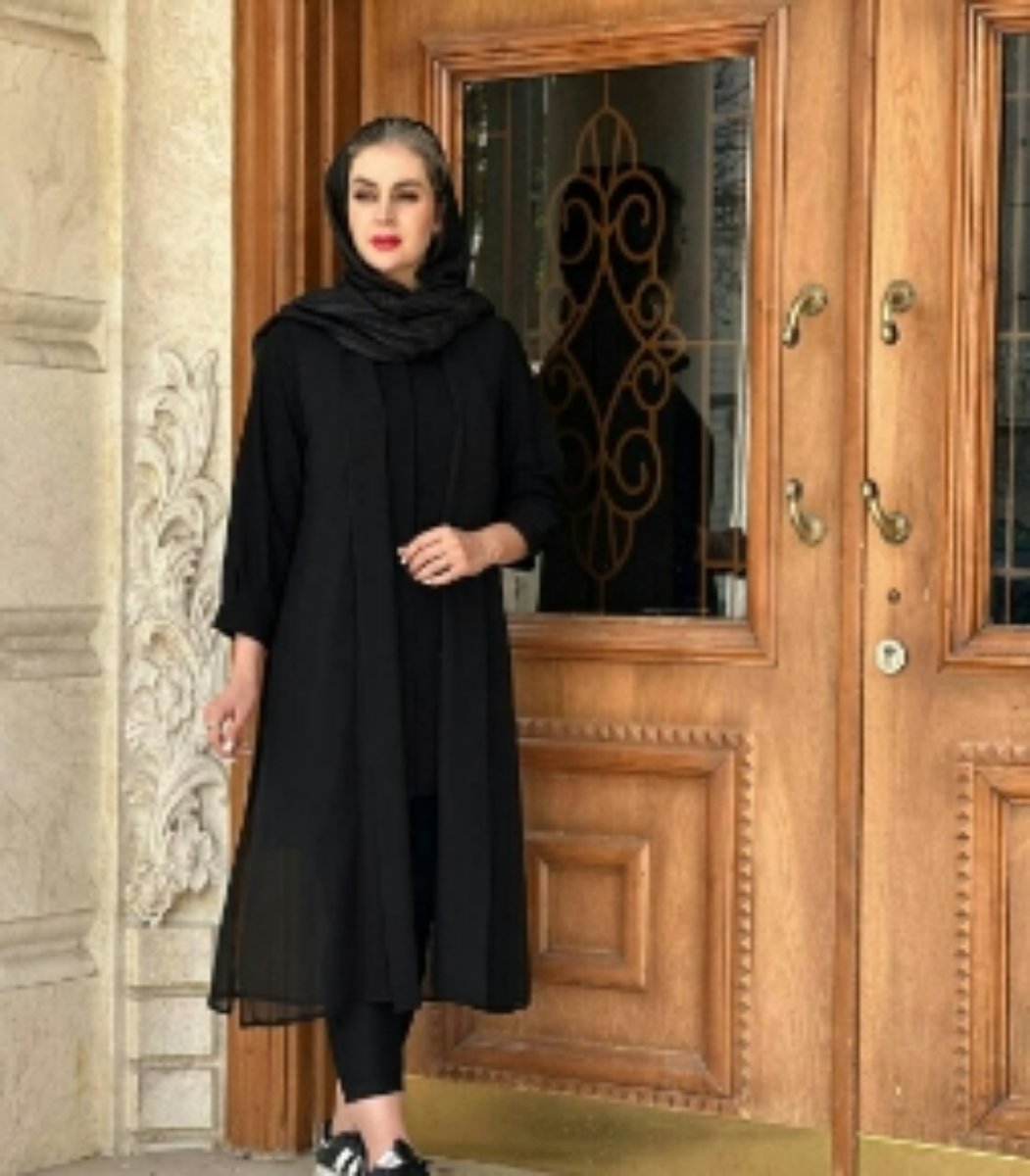 تصویر  مانتو کرپ حریر 