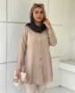 تصویر  مانتو بغل دکمه مونا