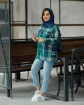 تصویر  شکت چهارخونه پشمی زنانه