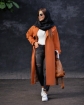 تصویر  پالتو بارانی زنانه کتان زارا مدل إلسین
