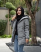 تصویر  کاپشن زنانه کتان مدل سانا