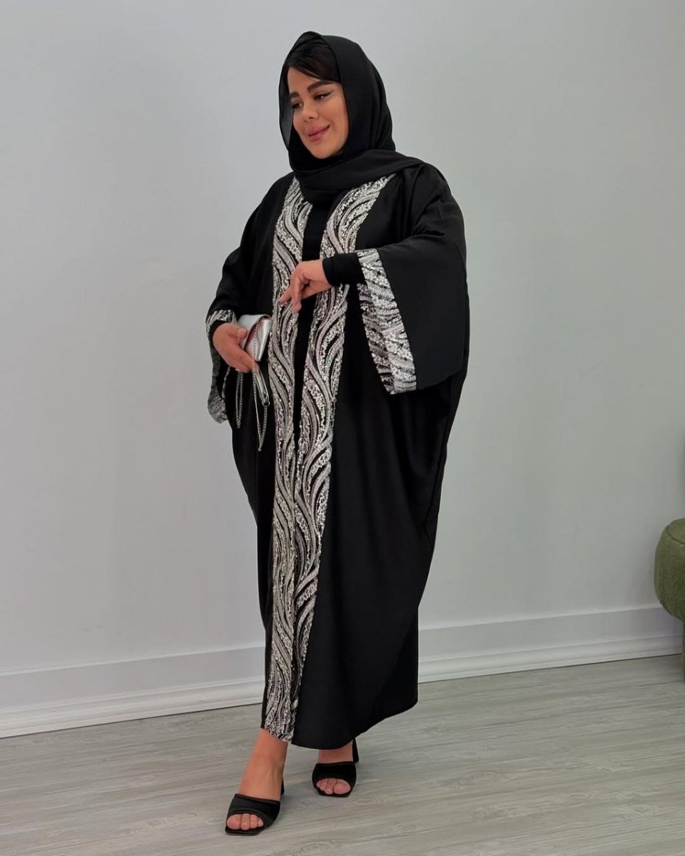 تصویر  مانتو عبایی الیزه نورا