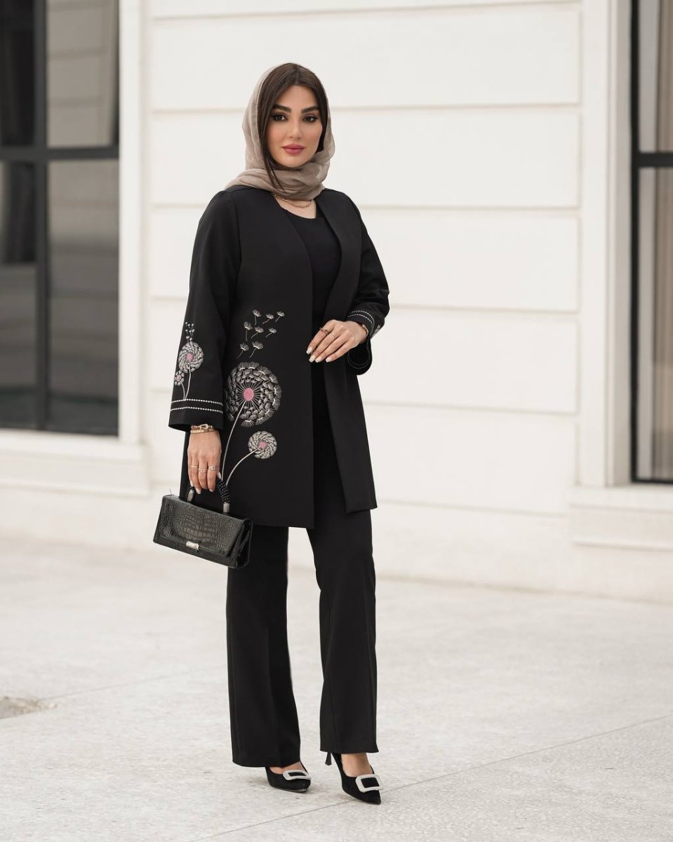 تصویر  مانتو زنانه سوپر مازراتی شاپرک