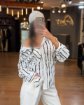 تصویر  شومیز زنانه راه راه