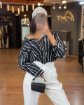 تصویر  شومیز زنانه راه راه