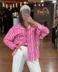 تصویر  شومیز زنانه راه راه
