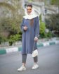 تصویر  مانتو زنانه دانشجویی مدل ابر