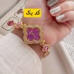 تصویر  ساعت مجلسی زنانه یا دخترانه بند استیل نگین دار 