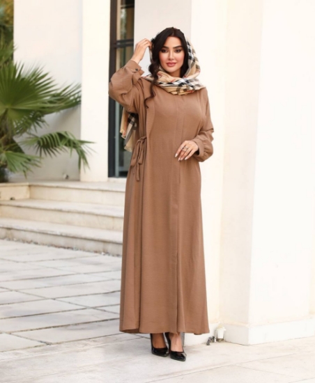 تصویر  مانتو عبایی زنانه طرح یاسمین الیزه