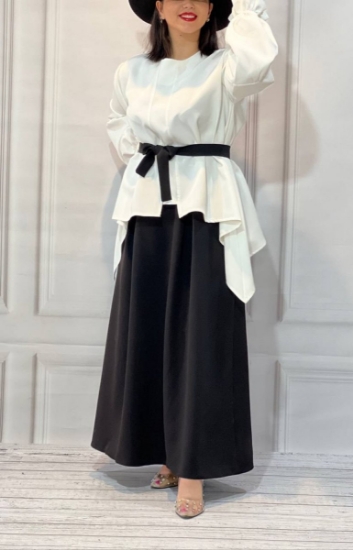 تصویر  دامن زنانه مازراتی طرح آوان