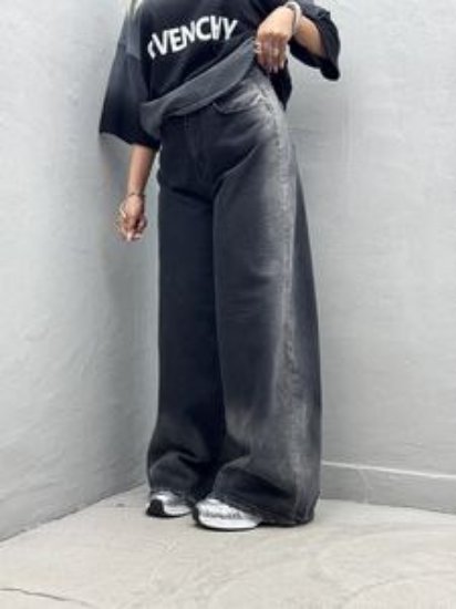 تصویر  شلوار جین زنانه فول بگ