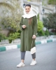 تصویر  مانتو زنانه دانشجویی مدل ابر