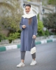تصویر  مانتو زنانه دانشجویی مدل ابر