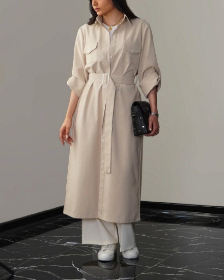 تصویر  مانتو دانشجویی زنانه کاترین 