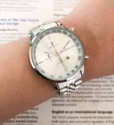 تصویر  ست ساعت رومانسون بنداستیل نقره‌ای 369036