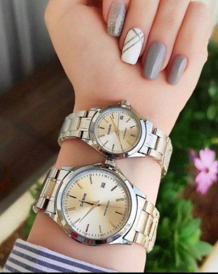 تصویر  ست ساعت کاسیو بند استیل نقره‌ای369188