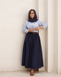 تصویر  ست سه تیکه دامن شومیز کمربند زارا