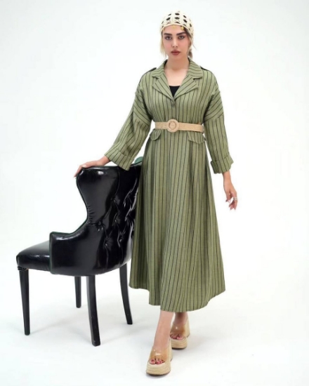 تصویر   مانتو دانشجویی صوفیا راه راه