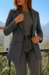 تصویر  پالتو فوتر بافت اکلرویک مدل سوگل