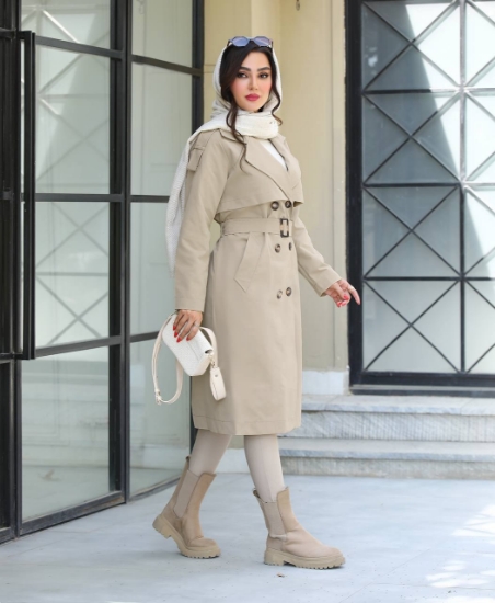 تصویر  مانتو زنانه پاییزه سانتانا مدل صبا
