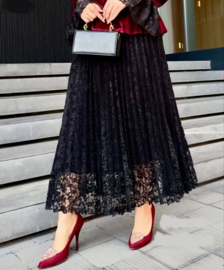 تصویر  دامن گیپور پلیسه مجلسی