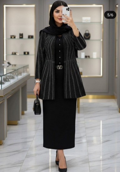 تصویر  مانتو تک مجلسی  فوق العاده شیک الماس