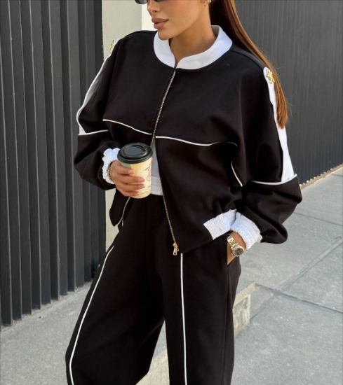 تصویر  ست بامبر و شلوار ترند