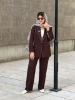 تصویر  ست کت و شلوار مزونی 97135
