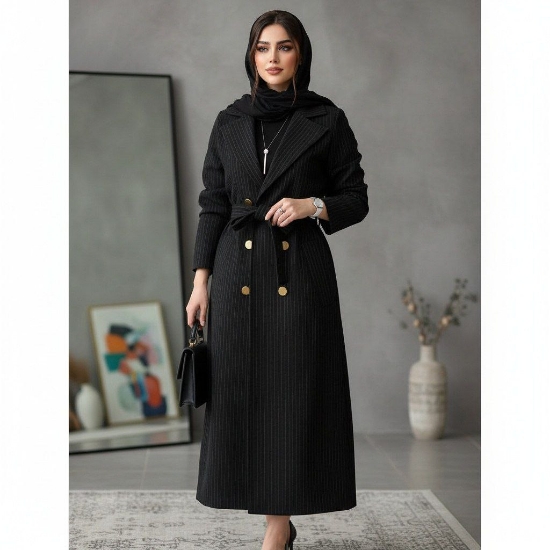 تصویر  مانتو اداری بلند اسنا