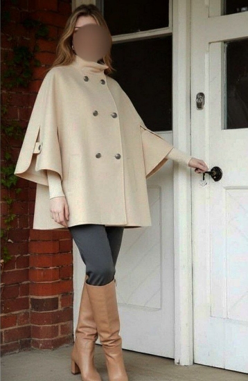 تصویر  شنل پالتویی زنانه فوتر نیلا